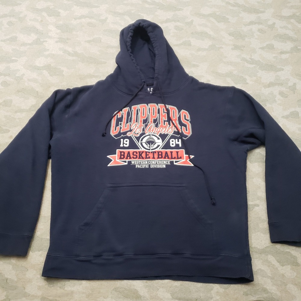 Los Angeles Clippers Sweatshirt Mens XL Blue Basketball Fleece NBA